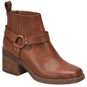 B.O.C. Womens Lowri Faux Leather Harness Booties